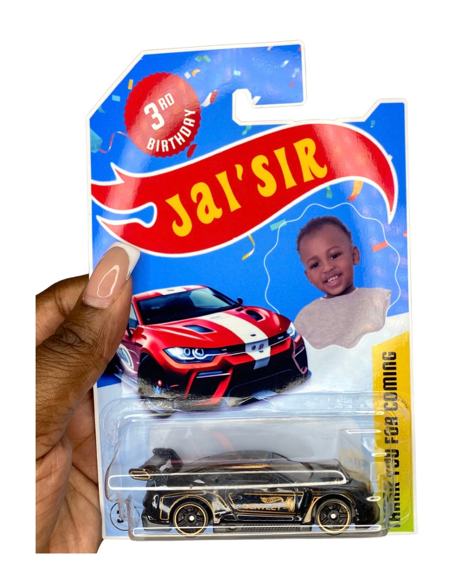 Custom Hot Wheels Party Favor 🚗
