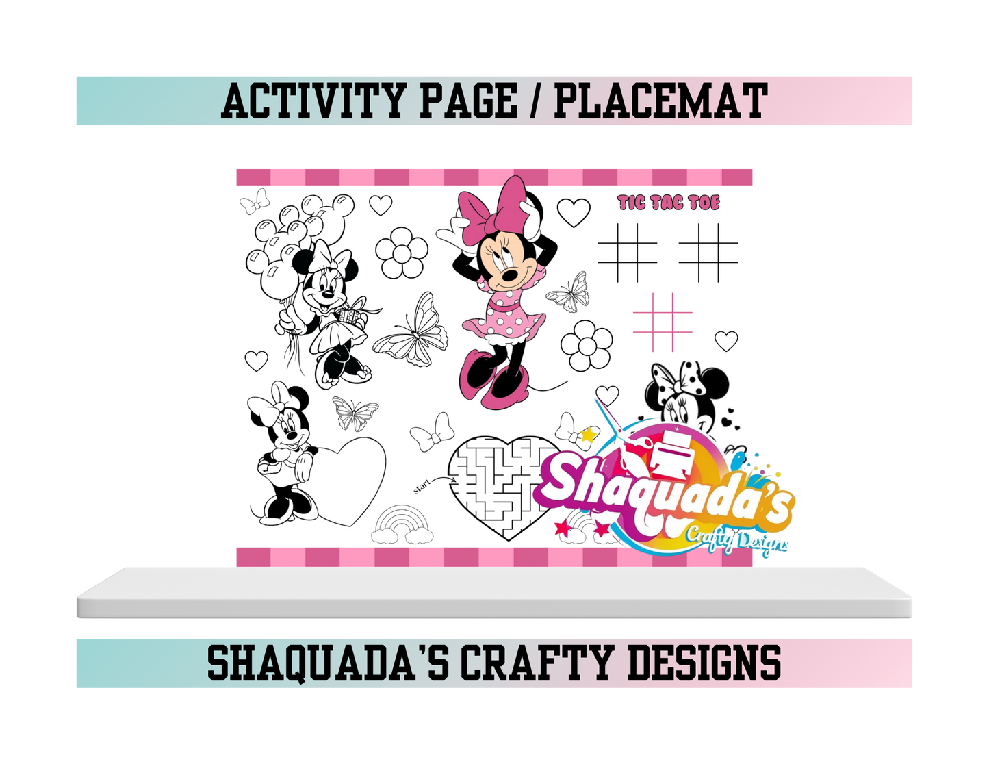 Minnie Birthday Activity Page / Placemat