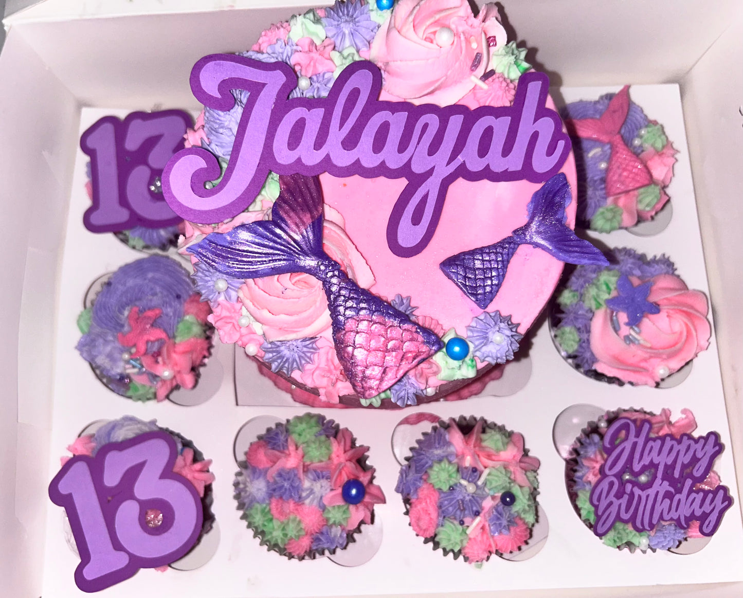 Custom Cupcake Toppers with Any Age, Name, A Phrase, Zodiac Sign - Perfect for Birthday Celebrations – Non-Edible