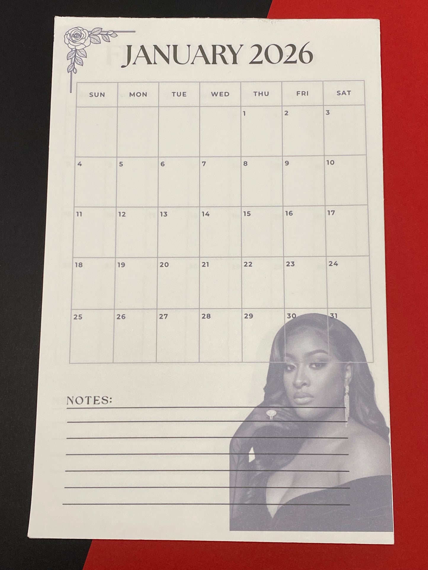 2026 Custom Tear-Away Calendar Notepad