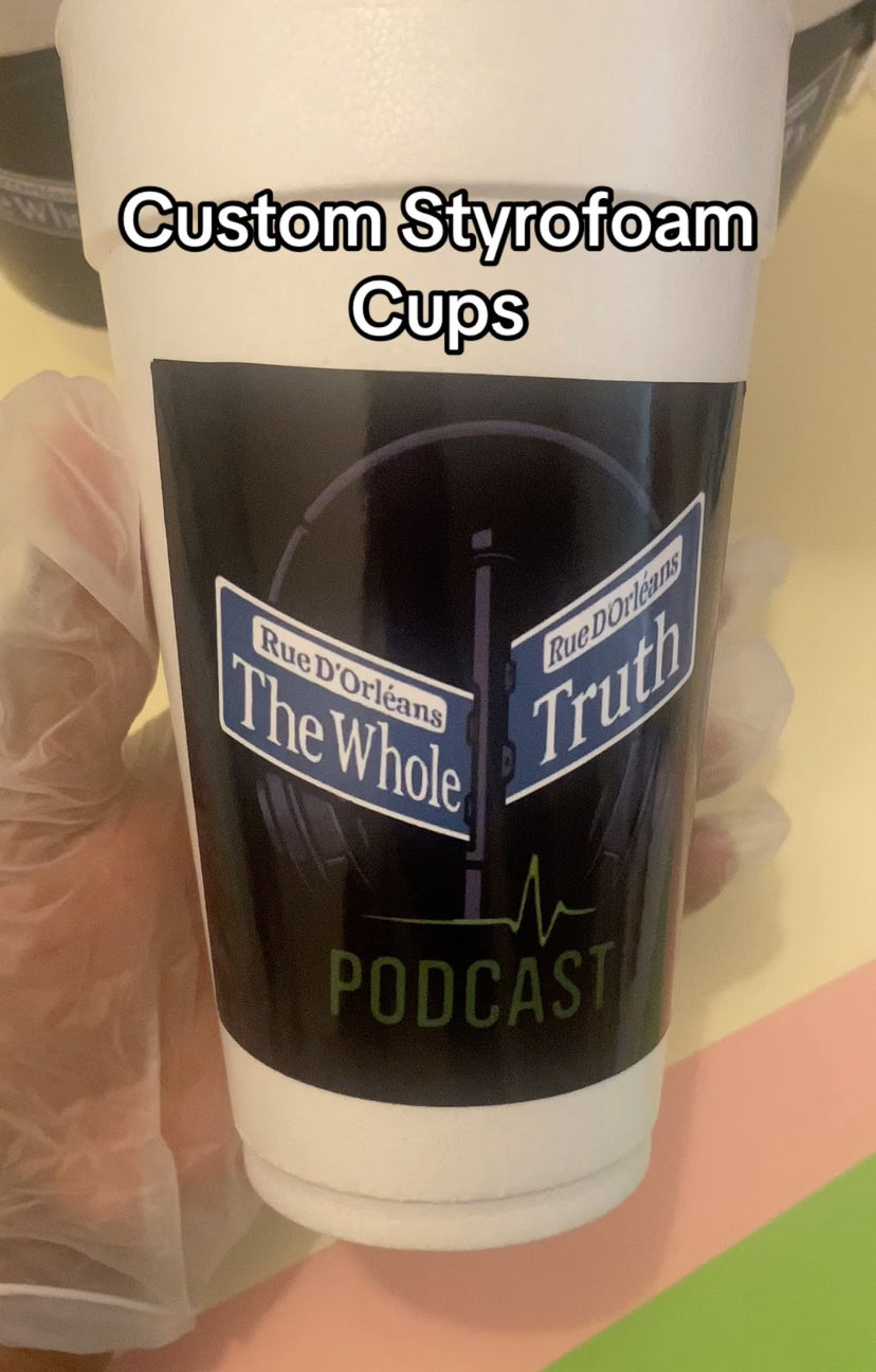 Custom 20oz Styrofoam Party Cups