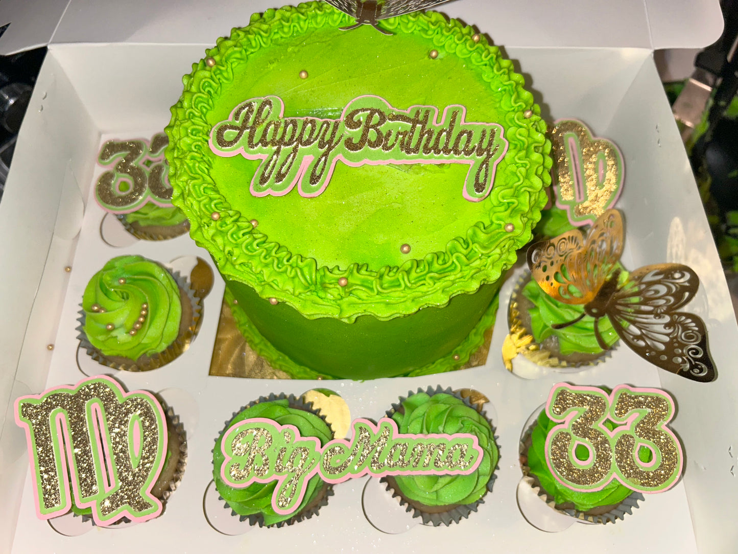 Custom Cupcake Toppers with Any Age, Name, A Phrase, Zodiac Sign - Perfect for Birthday Celebrations – Non-Edible