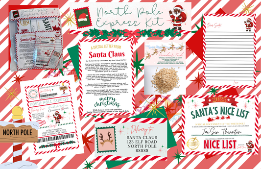 Santa Claus Kit –Christmas Activity for Kids 🎁
