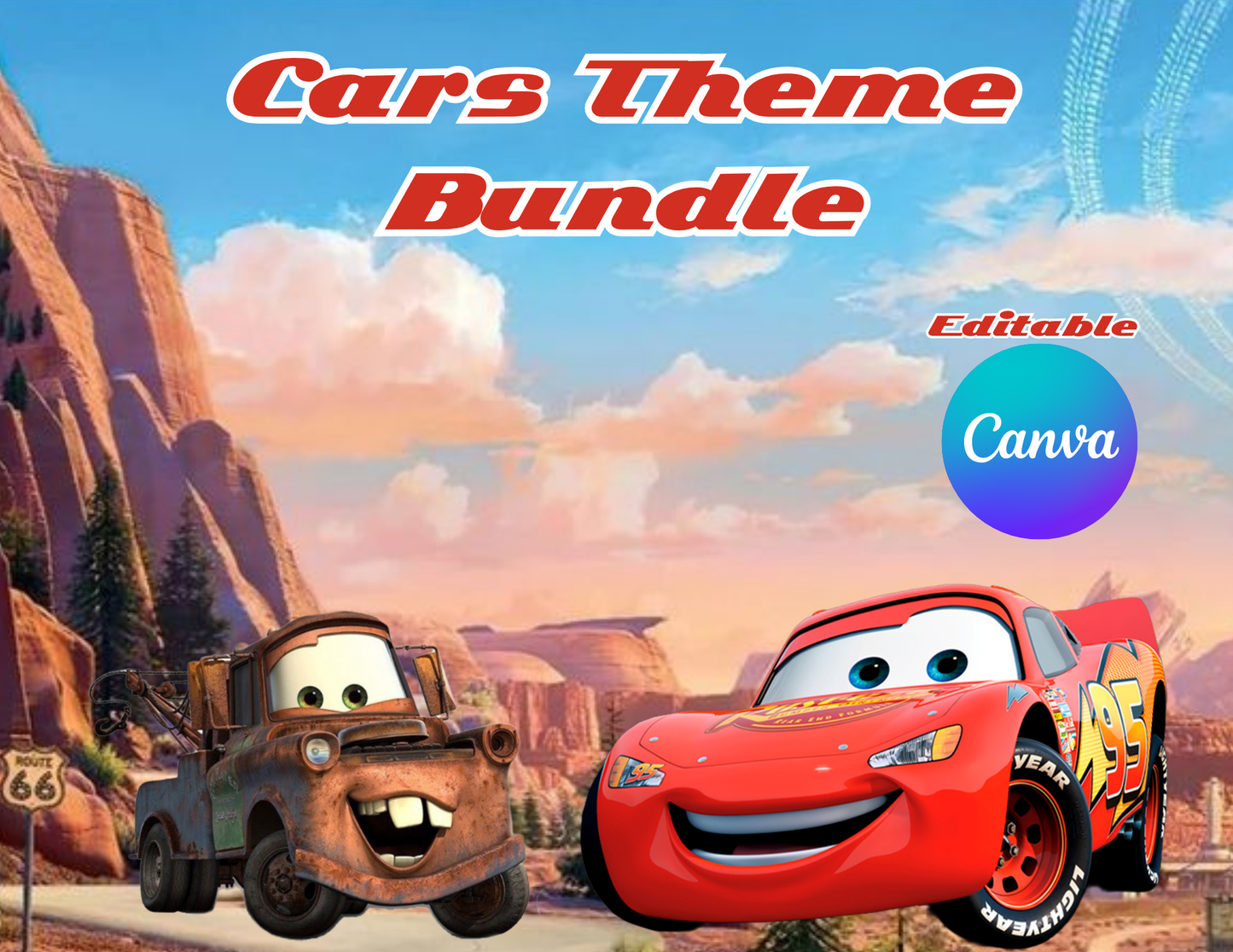 CARS THEME DIGITAL BUNDLE