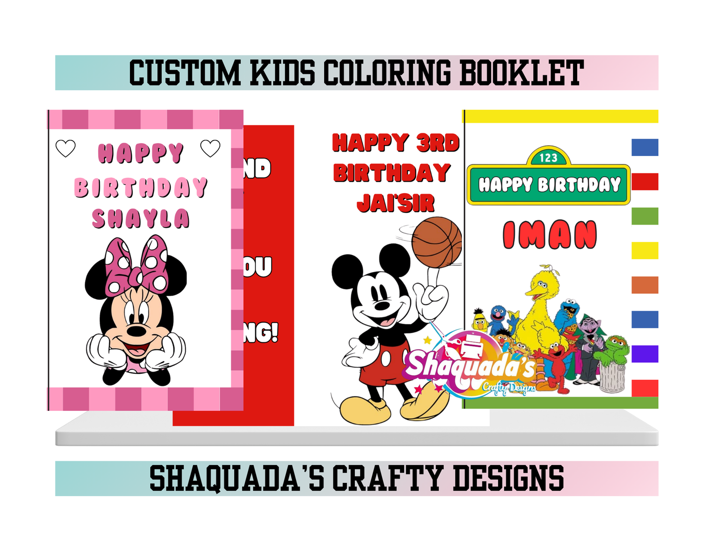 Custom Kids Coloring Booklet