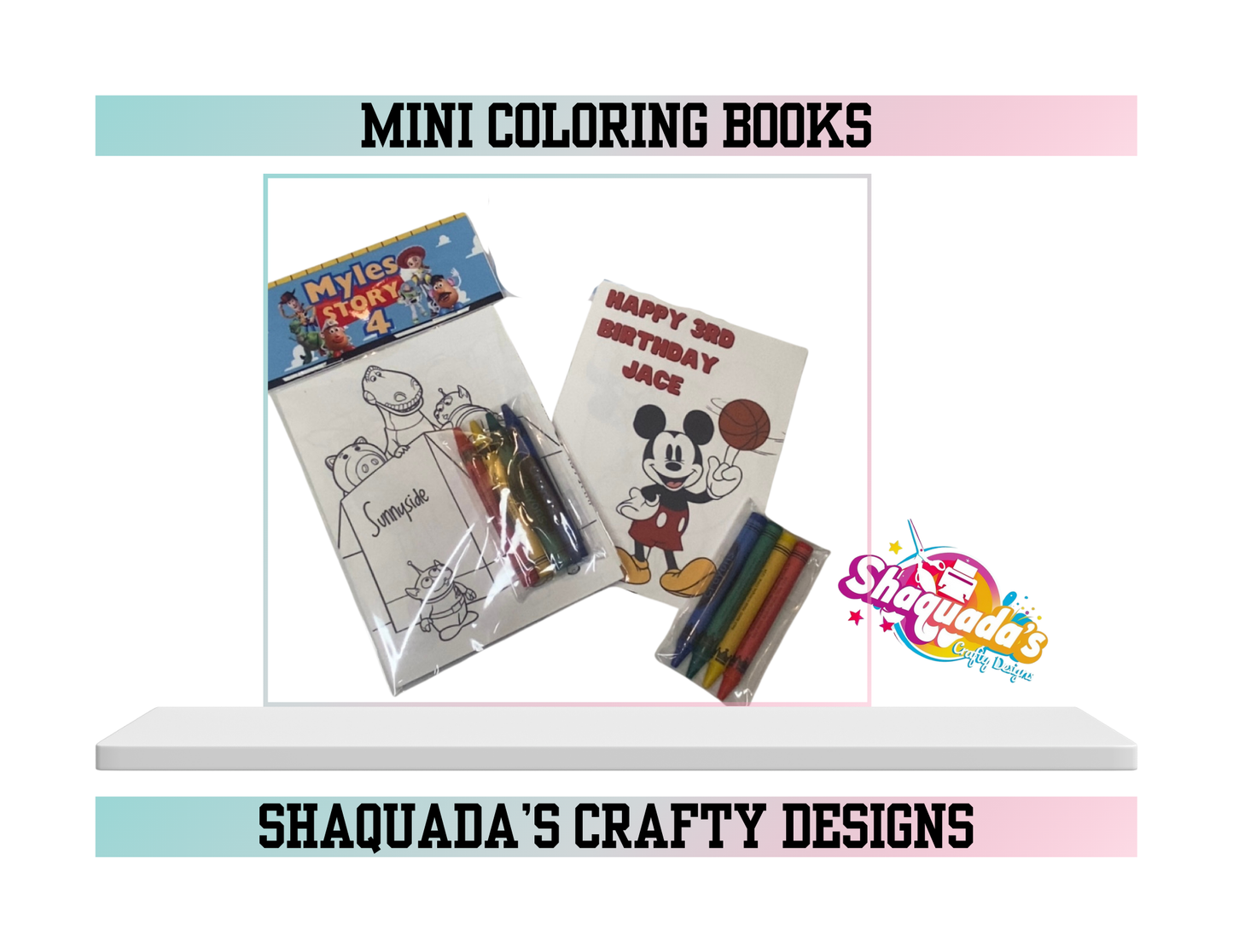 Custom Mini Coloring Booklets