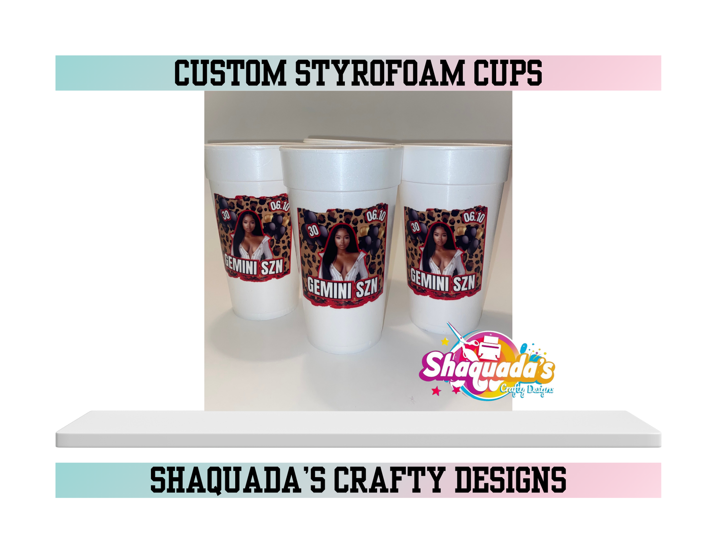 Custom 20oz Styrofoam Party Cups