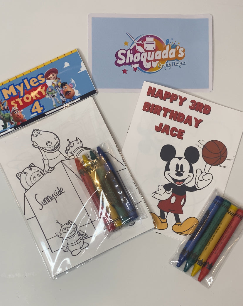Custom Mini Coloring Booklets