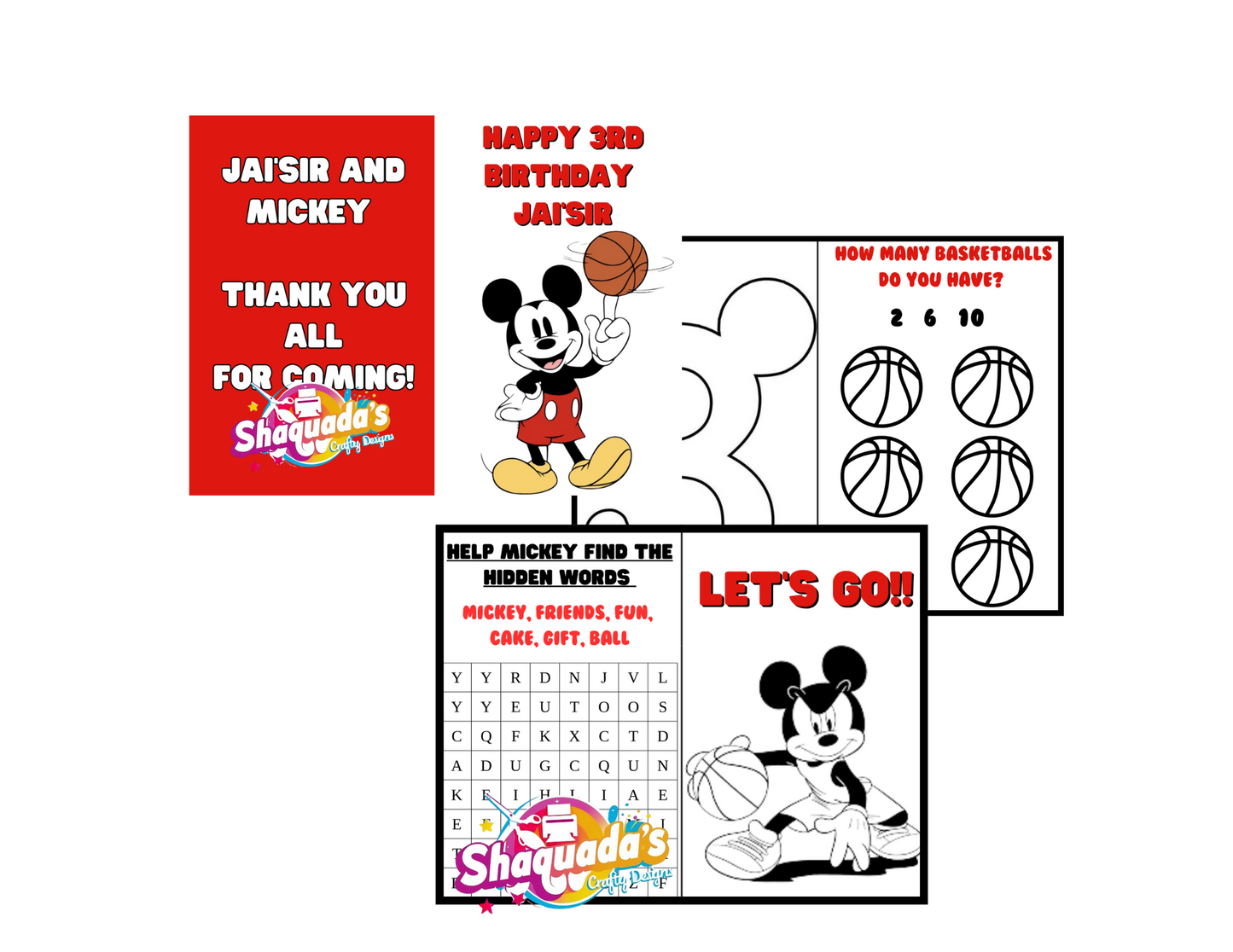 Custom Kids Coloring Booklet