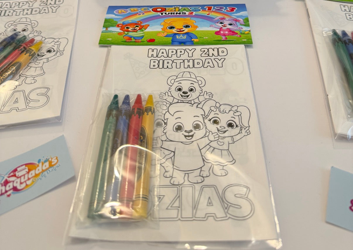 Activity Booklet with Top Label